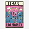 Kiblind Atelier Affiche A3 Because I’m Happy, Pharrell Williams -
