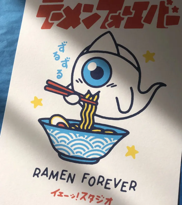 Yeaaah Studio Affiche A3 Ramen Forever - Yeaaah! Studio