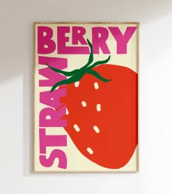 Inoui affiches Affiche A3 Strawberry - Inouï Affiches