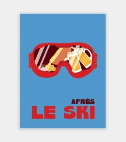 Soleil Mojito Affiche 30x40 Après le ski -