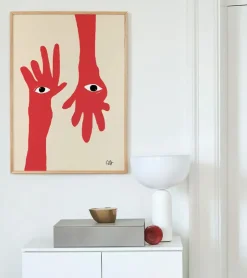 Paper collective Affiche 30x40 Hamsa Hands -