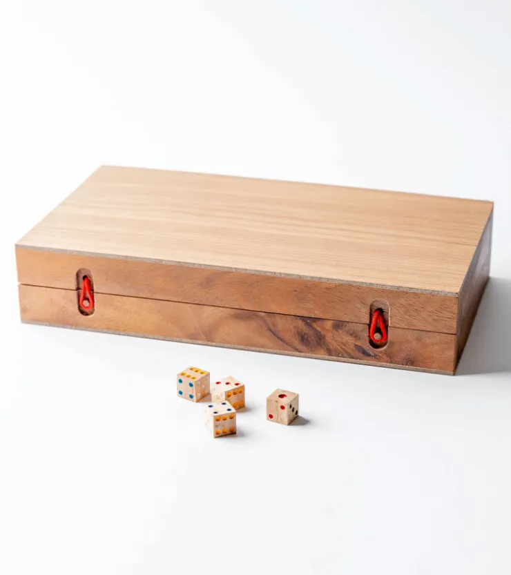 Verve Culture Backgammon en bois de manguier