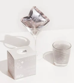 Art of sucre Bombes à paillettes argentées pour cocktails
