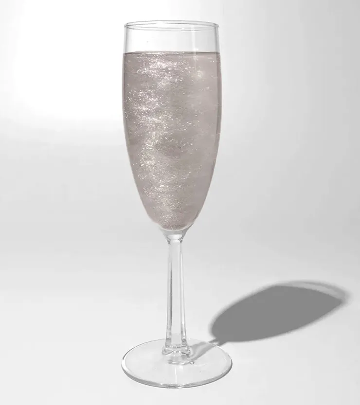 Art of sucre Bombes à paillettes argentées pour cocktails