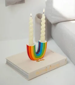 DOIY Bougeoir arc-en-ciel