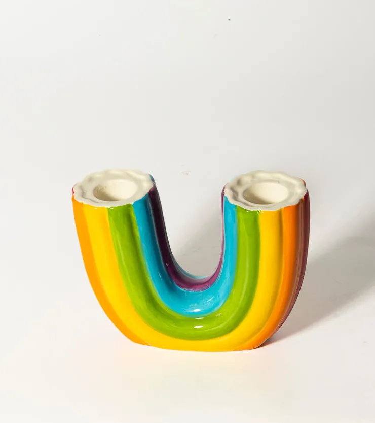 DOIY Bougeoir arc-en-ciel