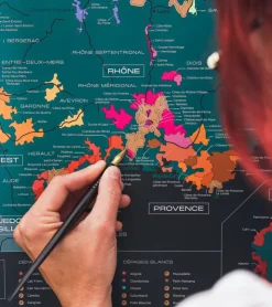 1020 Dégustations Carte à gratter : la France des vins