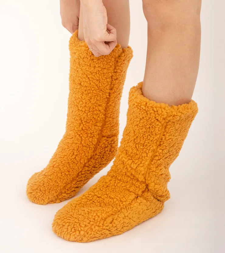 L'expressionist Chaussettes cocooning en moumoute
