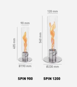 hofats Cheminée de table portable SPIN 900 & 1200