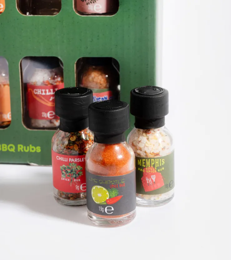 Modern Coffret d'épices pour barbecue, set de 20