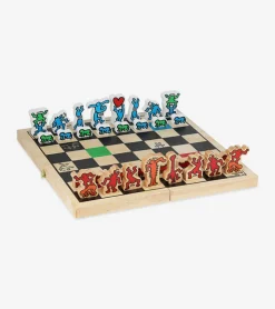 Vilac Coffret jeu d'échecs Keith Haring
