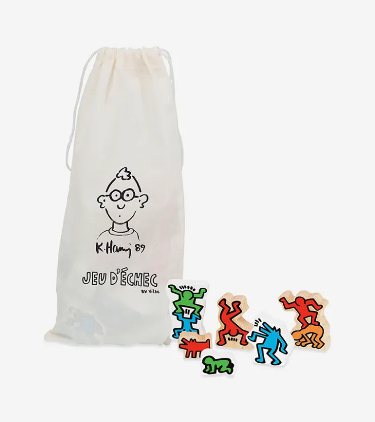 Vilac Coffret jeu d'échecs Keith Haring