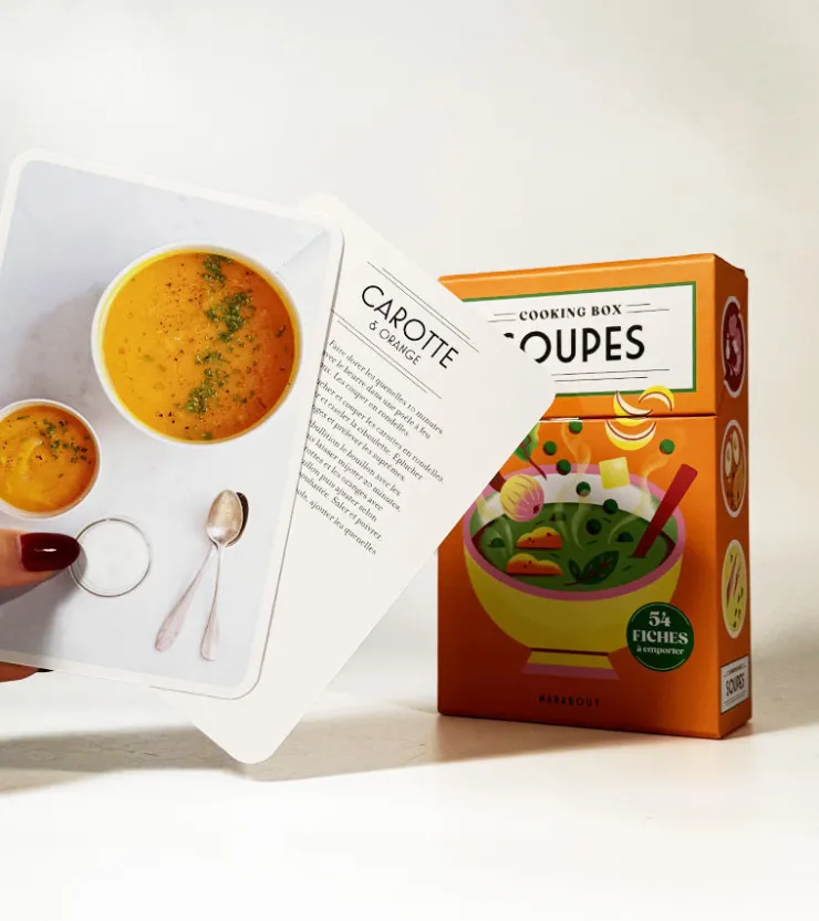 Hachette Marabout Cooking box Soupes - la boîte de fiches recettes