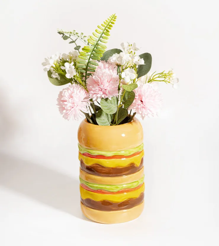 DOIY Fast Food - Vase Burger en céramique