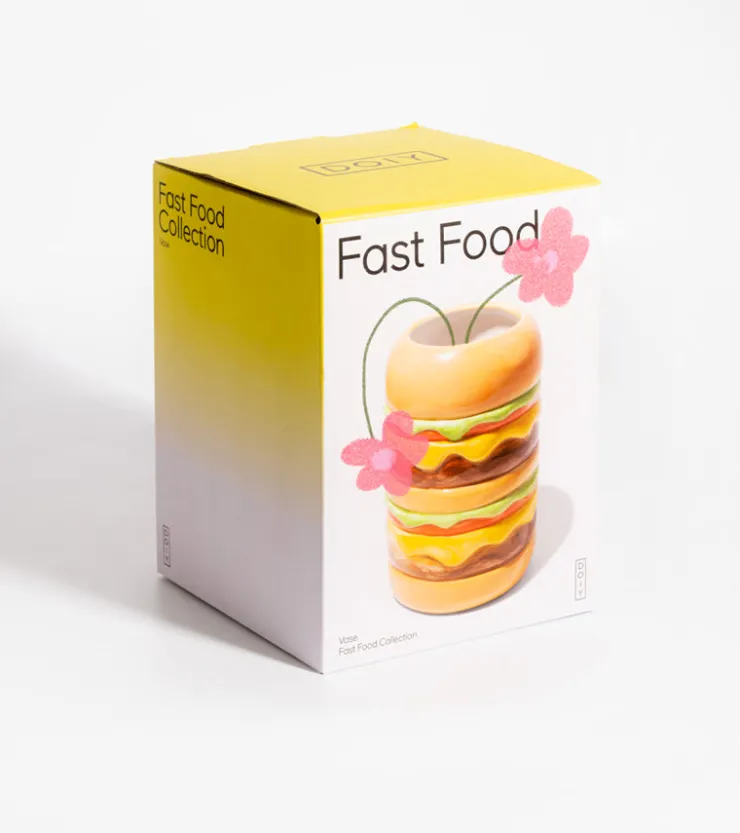 DOIY Fast Food - Vase Burger en céramique