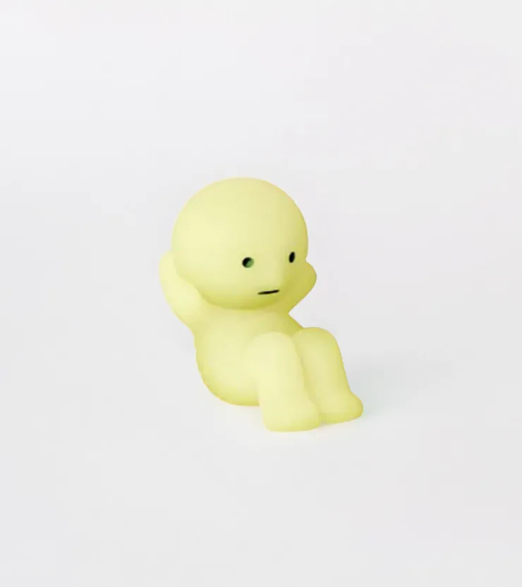 Baby watch Figurine fluorescente Smiski - série Exercising
