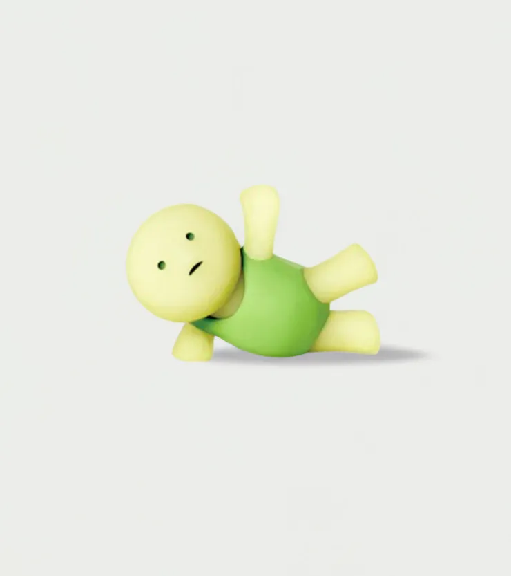 Baby watch Figurine fluorescente Smiski - série Exercising