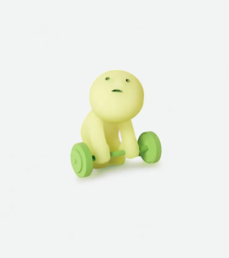 Baby watch Figurine fluorescente Smiski - série Exercising