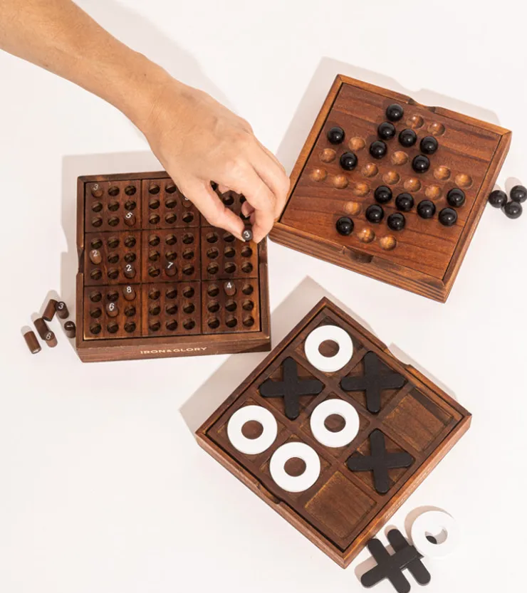 suck uk Jeu solitaire en bois