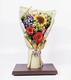 Robotime Kit DIY - Bouquet de fleurs en bois