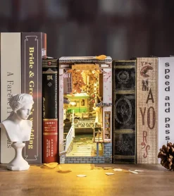 Robotime Kit DIY maison miniature en serre-livre - Sakura Densya