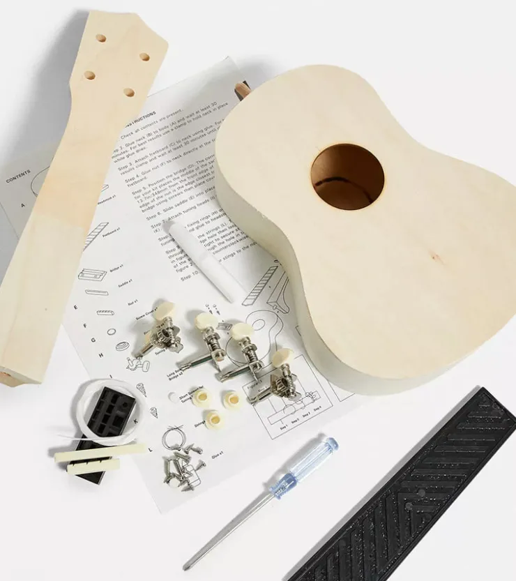 Kikkerland Kit pour construire son ukulélé DIY