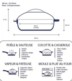 Cookut La Fabuleuse poêle 8 en 1 -