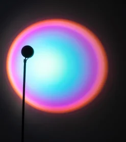 L'expressionist Lampadaire coucher de soleil