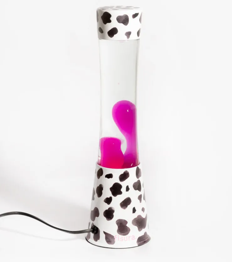 FISURA Lampe à lave aux motifs tâches de vache