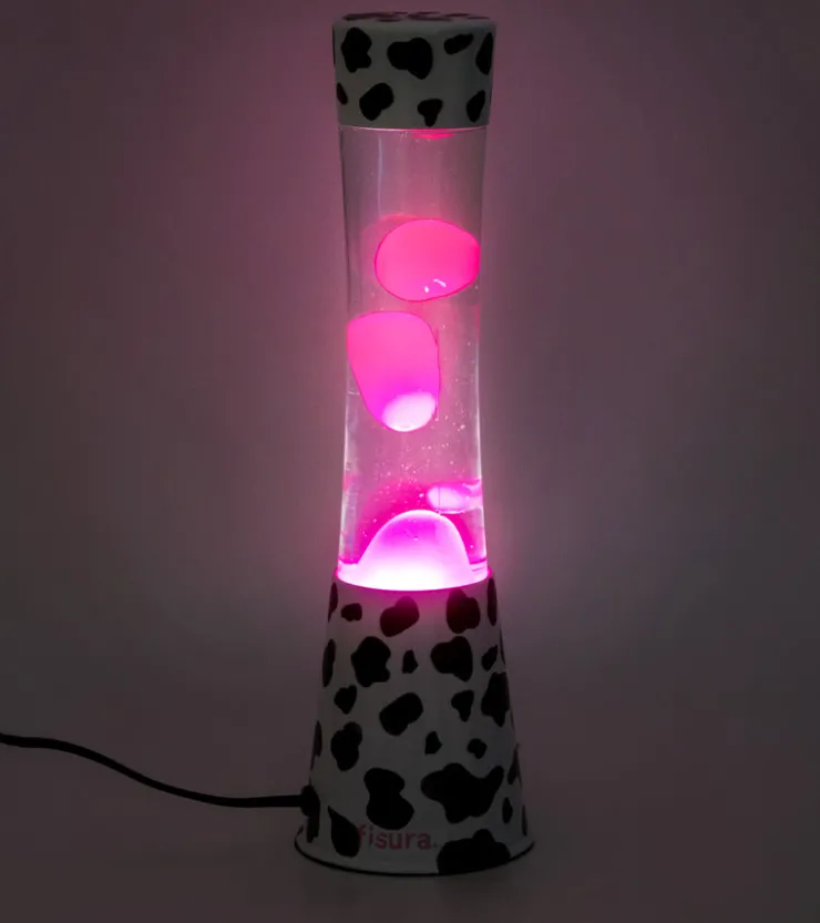 FISURA Lampe à lave aux motifs tâches de vache