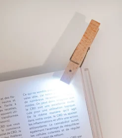 Kikkerland Lampe de lecture pince à linge