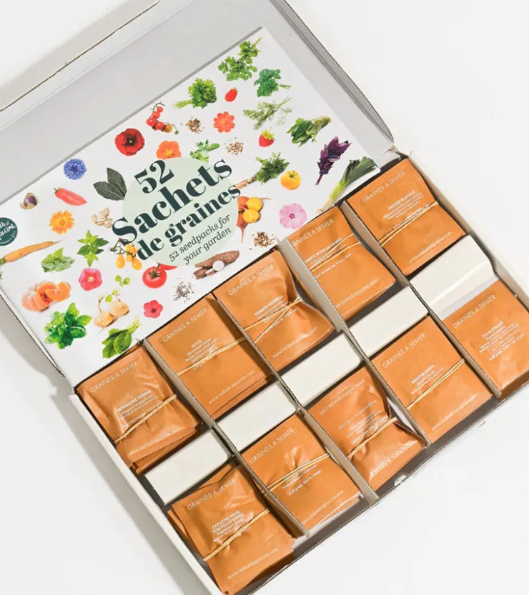 Radis & Capucine Le coffret de 52 sachets de graines