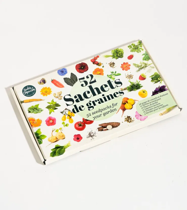 Radis & Capucine Le coffret de 52 sachets de graines