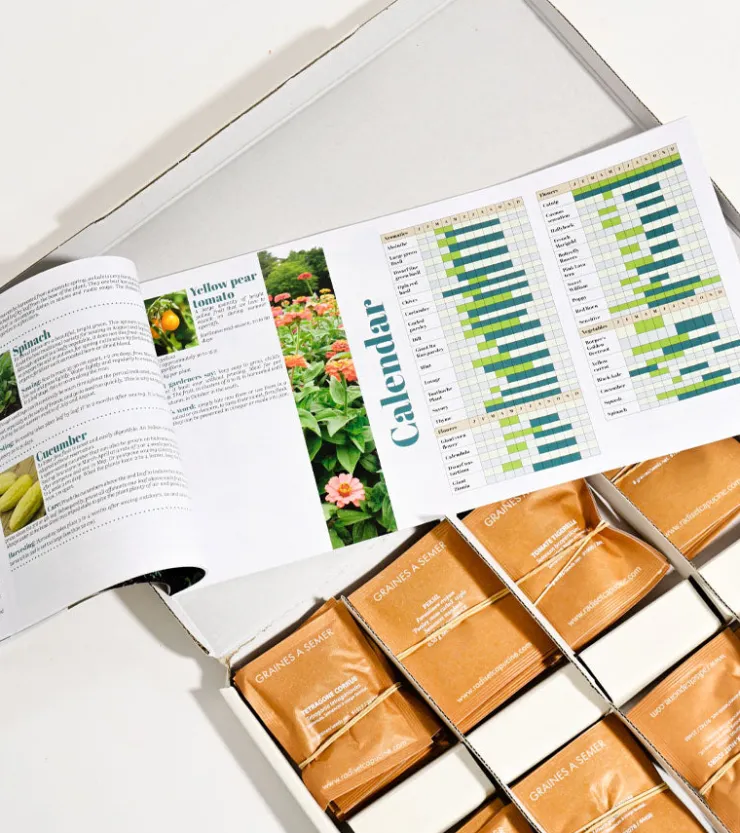 Radis & Capucine Le coffret de 52 sachets de graines