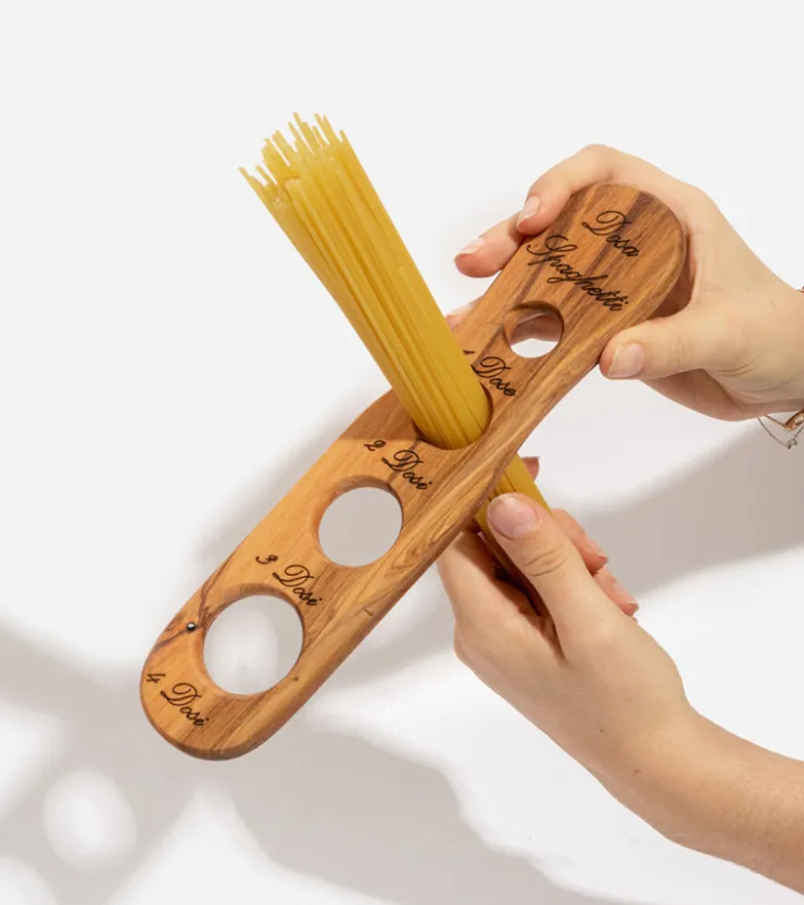 Verve Culture Mesure à spaghetti en bois d'olivier italien