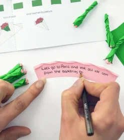 Pikkii Mini bouquet de fleurs en papier à personnaliser