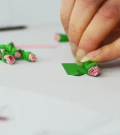 Pikkii Mini bouquet de fleurs en papier à personnaliser