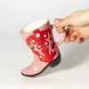 SASS AND BELL Mug botte de cowboy