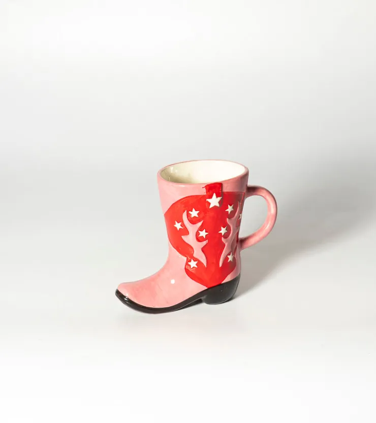 SASS AND BELL Mug botte de cowboy
