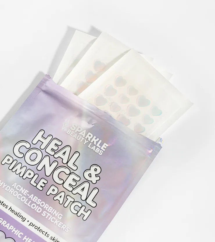 Sparkle Beauty Labs Patchs anti-boutons holographiques