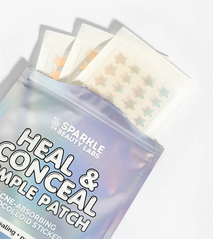 Sparkle Beauty Labs Patchs anti-boutons holographiques