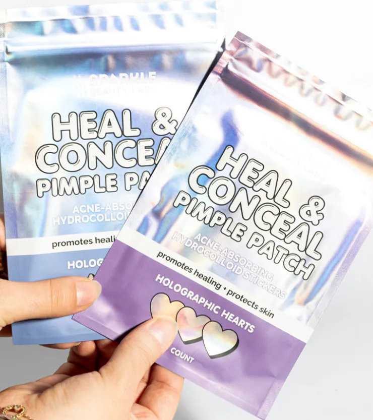 Sparkle Beauty Labs Patchs anti-boutons holographiques