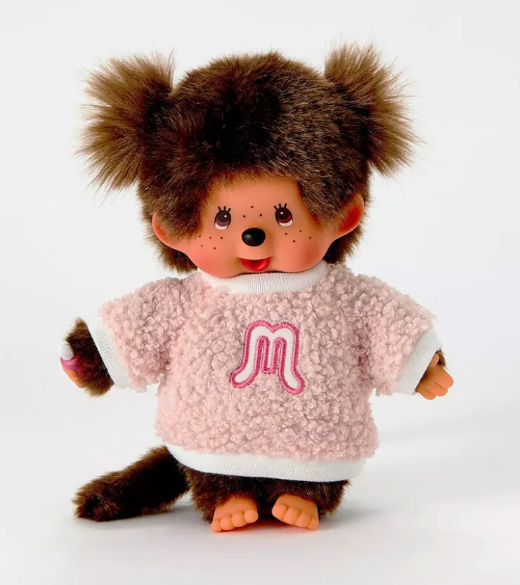 Bandai Peluche Monchhichi Kiki - Pull Fluffy