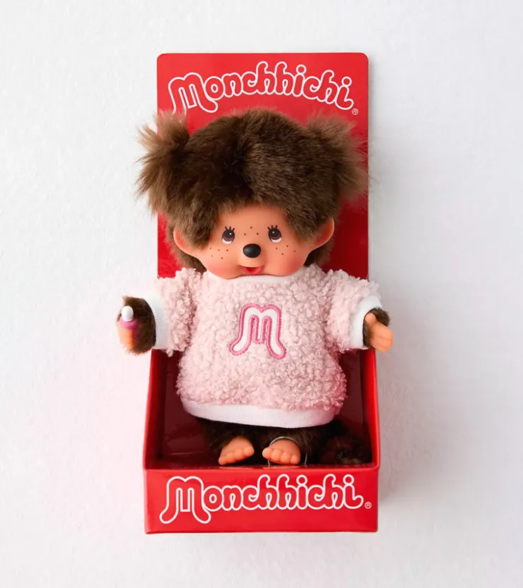 Bandai Peluche Monchhichi Kiki - Pull Fluffy