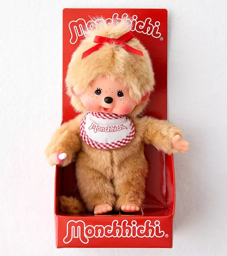 Aliquantum Peluche Monchhichi Kiki - Fille Beige