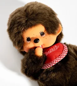Bandai Peluche Monchhichi Kiki - Bavoir Rouge