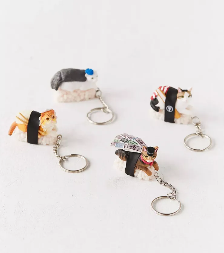 Clever idiots Porte-clés Sushi cats V2 - Blind box