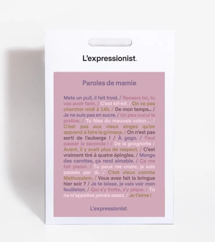 L'expressionist Poster - Paroles de mamie