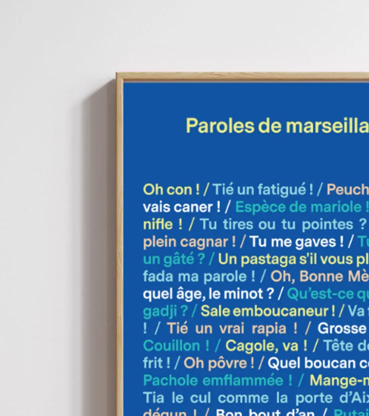 L'expressionist Poster - Paroles de Marseillais
