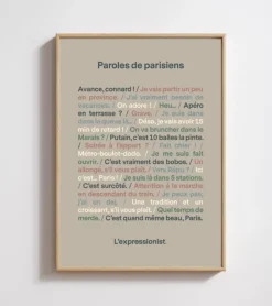 L'expressionist Poster - Paroles de Parisien